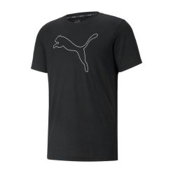 T-shirt treningowy męski PUMA Performance Cat. Czarne t-shirty męskie Puma, m, bez wzorów, z materiału, bez kołnierzyka. Za 125.53 zł.