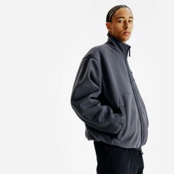 Dwustronna bluza polarowa męska Lifetech. Czarne bluzy bez kaptura męskie Decathlon, m, z materiału. Za 379.99 zł.