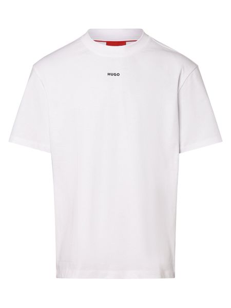 HUGO T-shirt Mężczyźni Bawełna biały, M. Białe t-shirty męskie Hugo, m, bez wzorów, z bawełny, bez kołnierzyka. Za 249.95 zł.