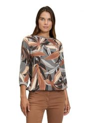 Betty Barclay Bluzka w kolorze beżowo-brązowo-szarym rozmiar: 38. Brązowe bluzki damskie Betty Barclay, bez wzorów, z wiskozy, bez kołnierzyka, bez ramiączek. Za 91.77 zł.