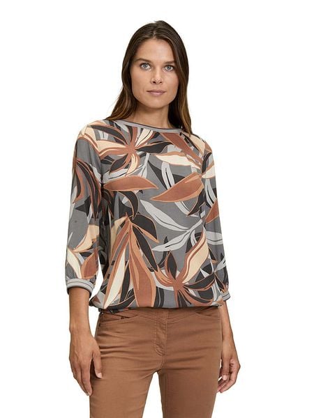 Betty Barclay Bluzka w kolorze beżowo-brązowo-szarym rozmiar: 38. Brązowe bluzki damskie Betty Barclay, bez wzorów, z wiskozy, bez kołnierzyka, bez ramiączek. Za 91.77 zł.