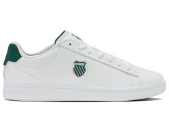 Buty K-Swiss COURT SHIELD II (04412-130-M). Białe buty trekkingowe męskie K-Swiss, bez zapięcia, trekkingowe. Za 159.00 zł.