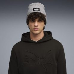 Głęboka czapka beanie Essentials PUMA. Szare czapki męskie Puma. Za 79.00 zł.