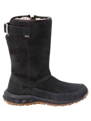 Jack Wolfskin Skórzane kozaki zimowe "Queenstown Texapore" w kolorze antracytowym rozmiar: 42. Czarne kozaki damskie Jack Wolfskin, z materiału, bez obcasa. Za 483.17 zł.