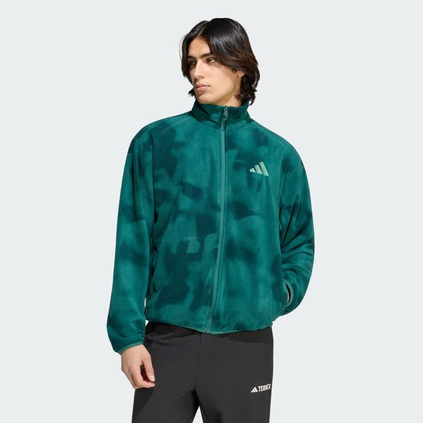 Bluza polarowa z suwakiem na całej długości Terrex Multi CLIMAWARM. Czarne bluzy bez kaptura męskie Adidas, uniwersalny, z dzianiny. Za 349.00 zł.