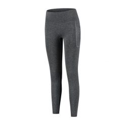 Spodnie do biegania damskie Rogelli Seamless. Szare spodnie sportowe damskie Rogelli, s, prążkowane, do biegania. Za 99.00 zł.