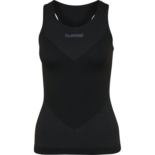 Damski tank top Hummel First Seamless. Czarne topy damskie HUMMEL, s, bez wzorów, bez ramiączek. Za 140.50 zł.