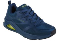 Buty do chodzenia męskie Skechers Tres-air Uno-modern Aff-air. Niebieskie buty sportowe na co dzień męskie Skechers, z gumy, bez zapięcia, trekkingowe. Za 279.99 zł.