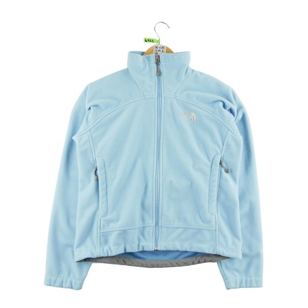 Second life - Kurtka polarowa TNF dla kobiet - Stan bardzo dobry. Niebieskie kurtki damskie The North Face, bez wzorów, z polaru, bez kaptura. Za 211.46 zł.