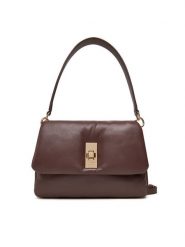 Tommy Hilfiger Torebka Soft Leather Conv Crossover AW0AW17638 Brązowy. Brązowe torebki klasyczne damskie Tommy Hilfiger, bez wzorów, ze skóry, bez dodatków. Za 889.99 zł.