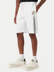 Beverly Hills Polo Club Szorty sportowe M6603B-HR Biały Regular Fit. Białe szorty męskie Beverly Hills Polo Club, m, z bawełny. Za 279.99 zł.