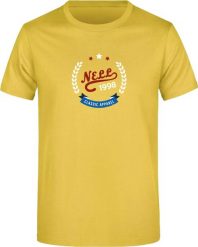 T-shirt męski Nell Alvar żółty. Żółte t-shirty męskie ENELL, na lato, m, bez wzorów, z bawełny, bez kołnierzyka. Za 113.99 zł.