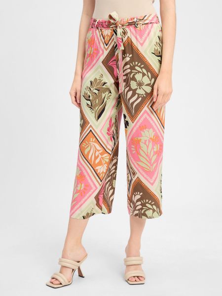 Comma Spodnie typu culottes Kobiety wiskoza różowy|wielokolorowy, 42. Czerwone spodnie materiałowe damskie Comma, bez wzorów, z wiskozy, eleganckie. Za 279.95 zł.