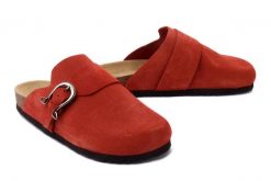 DR. BRINKMANN 600086-62 orange, klapki damskie. Brązowe klapki damskie Dr. Brinkmann, bez wzorów, ze skóry, bez obcasa. Za 229.42 zł.