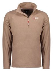 Geographical Norway Bluza polarowa "Tug" w kolorze szarobrązowym rozmiar: XXL. Brązowe bluzy bez kaptura męskie Geographical Norway, xxl, z materiału. Za 75.86 zł.