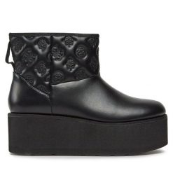 Botki Guess. Czarne botki damskie Guess, bez obcasa, na płaskiej podeszwie, bez zapięcia. Za 719.99 zł.