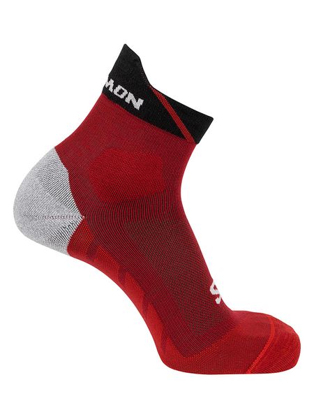 SALOMON Skarpety funkcyjne "Speedcross Ankle" w kolorze czerwonym rozmiar: 36-38. Czerwone skarpetki męskie Salomon, bez wzorów, prążkowane. Za 56.66 zł.