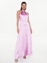 Pinko Sukienka wieczorowa La Rioja 100102 Z345 Różowy Regular Fit. Czerwone sukienki damskie Pinko, bez wzorów, z syntetyku, wizytowe, bez kołnierzyka, bez ramiączek. Za 2,039.00 zł.