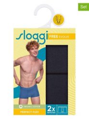 Sloggi Slipy (2 pary) w kolorze czarnym rozmiar: S. Czarne slipki męskie Sloggi, bez wzorów. Za 43.68 zł.