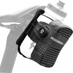 Torba rowerowa podsiodłowa Rockbros 30130091002 z uchwytem na bidon. Białe torebki klasyczne damskie ROCKBROS, bez wzorów, z gumy, bez dodatków. Za 71.00 zł.