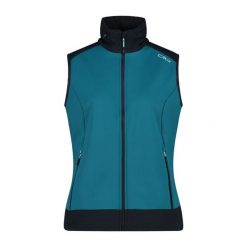 Damska kurtka bez rękawów z kapturem CMP. Niebieskie kamizelki damskie CMP, xs, bez wzorów, z kapturem. Za 403.50 zł.