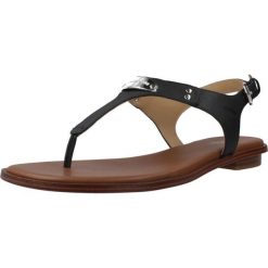 Sandały MICHAEL KORS SANDALIA MKPLATETHO Czarny. Czarne sandały damskie MICHAEL KORS ACCESS, bez wzorów, ze skóry, bez obcasa. Za 455.99 zł.