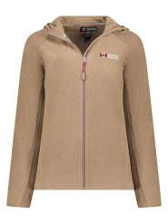 Canadian Peak Kurtka polarowa w kolorze beżowym rozmiar: M. Brązowe kurtki damskie Canadian Peak, m, bez wzorów, z polaru, bez kaptura. Za 87.81 zł.