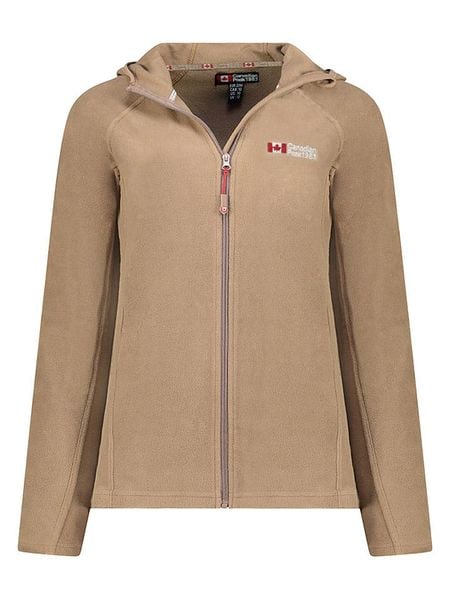 Canadian Peak Kurtka polarowa w kolorze beżowym rozmiar: M. Brązowe kurtki damskie Canadian Peak, m, bez wzorów, z polaru, bez kaptura. Za 84.21 zł.