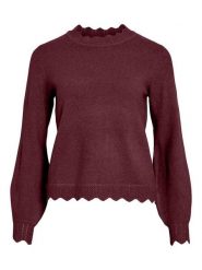 Vila Sweter "Vinikolina" w kolorze bordowym rozmiar: M. Czerwone golfy damskie Vila, m, bez kołnierzyka. Za 129.95 zł.