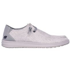 Buty Skechers Melson - Nela 210726-GRY szare. Szare buty sportowe na co dzień męskie z tkaniny, bez zapięcia. Za 380.97 zł.