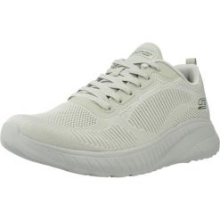 Kapcie SKECHERS BOBS SQUAD Zielony. Zielone kapcie damskie Skechers, z materiału. Za 357.00 zł.
