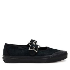 Baleriny Vans. Czarne baleriny damskie Vans, bez wzorów, bez obcasa. Za 219.99 zł.