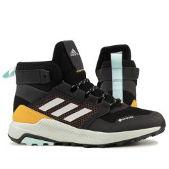 Buty męskie trekingowe wodoodporne Adidas TERREX TRAILMAKER MID GTX. Czarne buty trekkingowe męskie Adidas, z gore-texu, za kostkę, bez zapięcia, outdoorowe, adidas terrex, gore-tex. Za 448.00 zł.