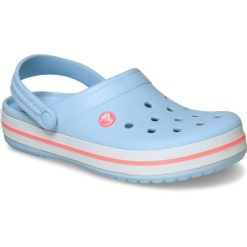 Crocs Damskie Buty Chodaki Klapki Crocband 11016 Clog. Czerwone klapki damskie Crocs, bez wzorów, z materiału, bez obcasa. Za 289.99 zł.