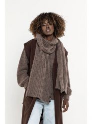 Awama Szal w kolorze beżowym rozmiar: onesize. Brązowe szaliki i kominy damskie Awama, bez wzorów, z wełny. Za 239.99 zł.