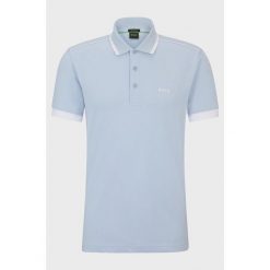 Koszulka Polo męska BOSS Paddy 1 Bright Purple regular fit błękitna. Niebieskie koszulki polo męskie Boss, m, bez wzorów, bez ramiączek. Za 279.00 zł.