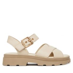 Sandały Clarks. Sandały damskie Clarks, bez wzorów, bez obcasa, na płaskiej podeszwie. Za 389.99 zł.