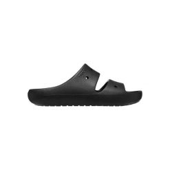 Klapki damskie Crocs 209403001. Czarne klapki damskie Crocs, bez wzorów, z materiału, bez obcasa. Za 178.99 zł.