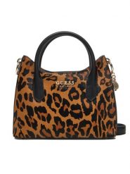 Guess Torebka HWLO75 29760 Beżowy. Brązowe torebki klasyczne damskie Guess, z aplikacjami, ze skóry, bez dodatków. Za 379.99 zł.