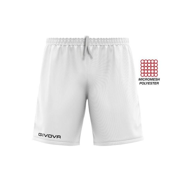Spodenki sportowe Givova One White. Białe spodenki sportowe damskie Givova, bez wzorów, z materiału, młodzieżowe. Za 52.11 zł.
