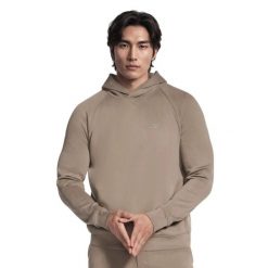 Bluza dresowa sportowa męska Skechcloud Elevate Hoodie. Brązowe bluzy bez kaptura męskie Skechers, bez wzorów, z dresówki, sportowe, bez kołnierzyka, bez ramiączek. Za 359.99 zł.