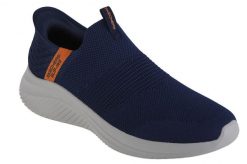 Buty sportowe Sneakersy męskie, Skechers Ultra Flex 3.0 Viewpoint Slip-ins. Niebieskie buty sportowe na co dzień męskie Skechers, z materiału, bez zapięcia, trekkingowe. Za 339.99 zł.