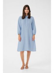 CULTURE Sukienka w kolorze błękitnym rozmiar: XXL. Niebieskie sukienki damskie Culture, na co dzień, xxl, bez wzorów, bez kołnierzyka, bez ramiączek, midi, proste. Za 173.99 zł.