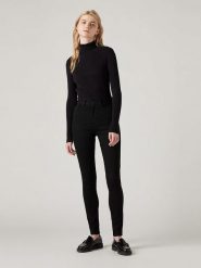 Levi's Dżinsy - Skinny fit - w kolorze czarnym rozmiar: W25/L32. Czarne jeansy damskie Levi's, z podwyższonym stanem. Za 139.95 zł.