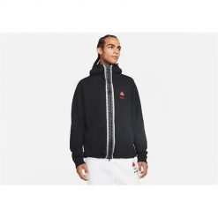 Bluza sportowa męska Nike Air Jordan Kyrie Irving. Czarne bluzy sportowe męskie Nike, bez wzorów, sportowe, bez kołnierzyka, bez ramiączek. Za 588.00 zł.
