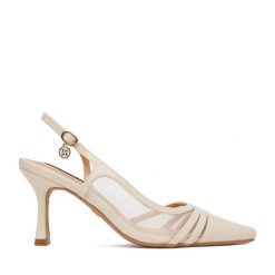 Szpilki Nine West. Białe szpilki Nine West, bez wzorów, bez obcasa. Za 229.99 zł.