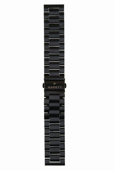 Pasek uniwersalny do smartwatchy Garett stalowy 22 mm V. Czarne paski męskie GARETT, bez wzorów, z materiału, sportowe. Za 59.00 zł.
