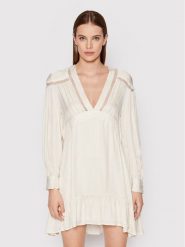 IRO Sukienka letnia Bilam AQ135 Beżowy Regular Fit. Brązowe sukienki damskie IRO, na lato, bez wzorów, z wiskozy, bez kołnierzyka, bez ramiączek. Za 1,389.00 zł.