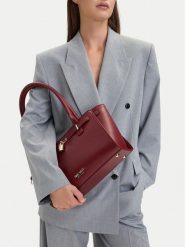 Nine West Torebka EO-GOLDEN FRAME-LDA9424 Bordowy. Czerwone torebki klasyczne damskie Nine West, bez wzorów, ze skóry, bez dodatków. Za 279.99 zł.