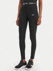 Reebok Legginsy RK25606CCW Czarny Slim Fit. Czarne legginsy damskie Reebok, m, bez wzorów, z syntetyku. Za 89.99 zł.
